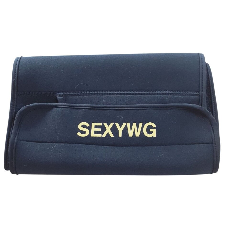 SEXYWG Hot Sweat Neoprene Shaper 2XL-3XL Waist Trainer Polyester Black NEW